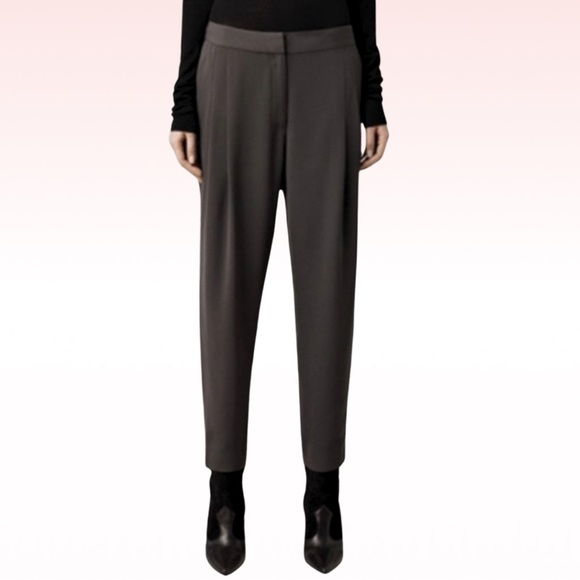 ALL SAINTS Roos Pleated Trouser Pants (Sz 0)